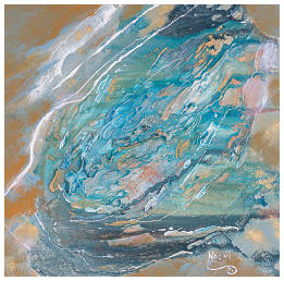 Tumbling Waters 15.5''x15.5'' Acrylic