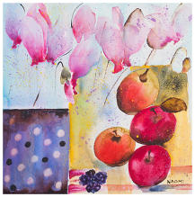 ''Cyclamen with Fruit'' Watercolour 